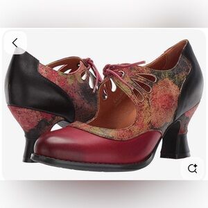 L'Artiste Spring Step Kallandra Pump Black Multicolor 1920 Heel Size 38  7-7.5